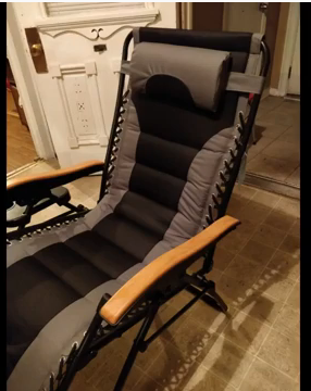 PHI VILLA Oversize XL Padded Zero Gravity Lounge Chair